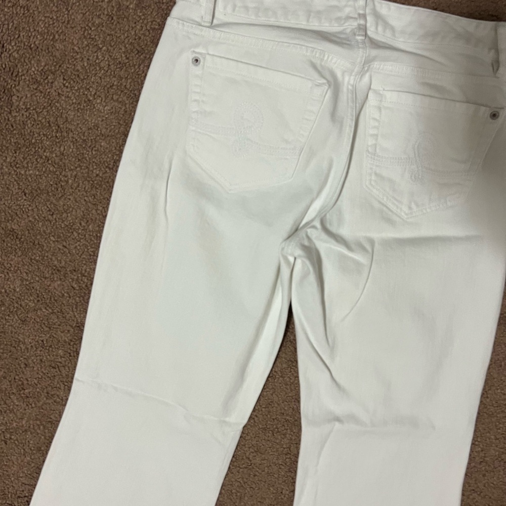 Lilly Pulitzer main line  Boot Cut flare  Jeans White - Picture 13 of 15